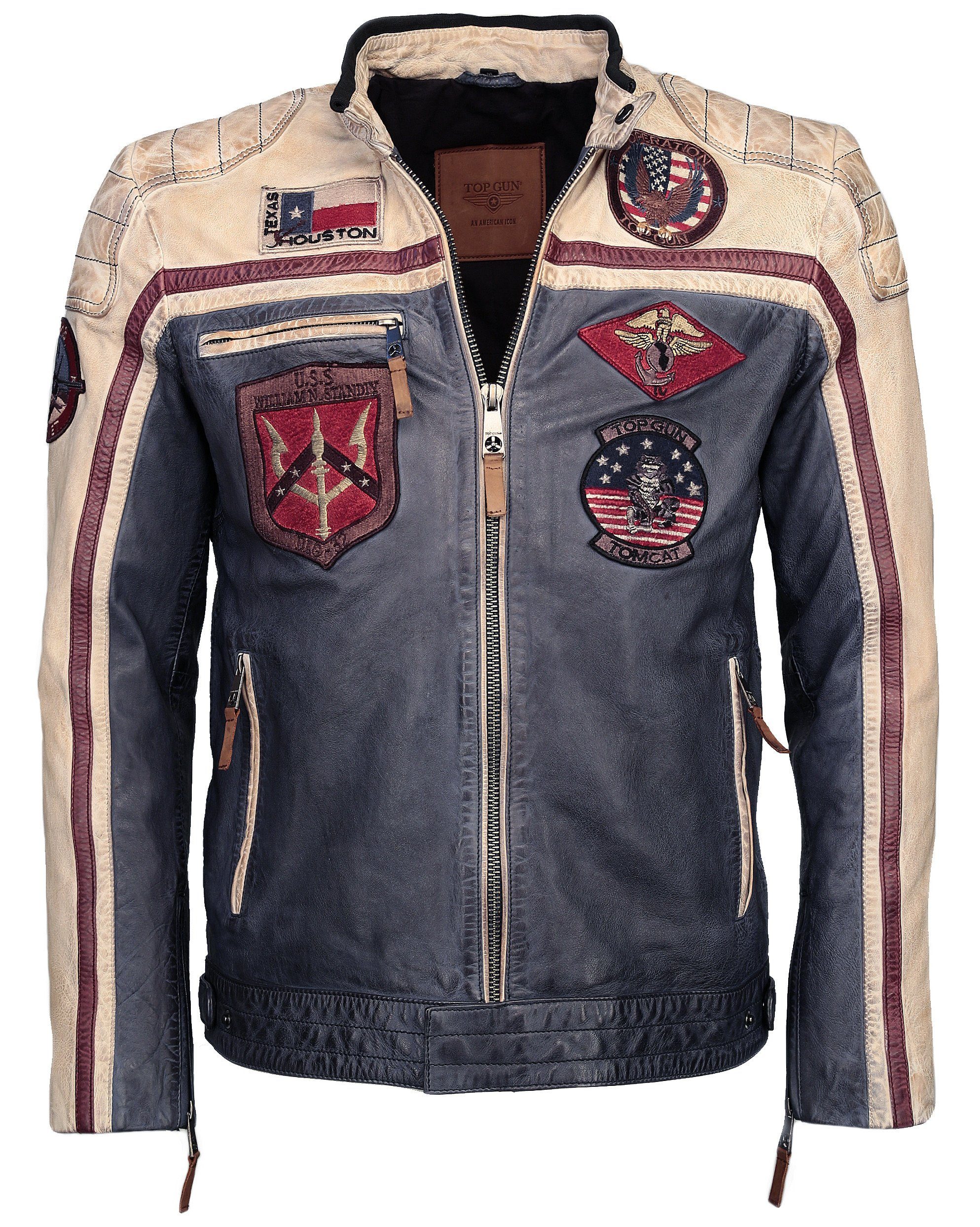 TOP GUN Lederjacke TGJ1005