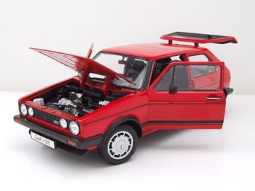 Welly Modellauto VW Golf 1 GTI Pirelli 1982 rot Modellauto 1:18 Welly, Maßstab 1:18