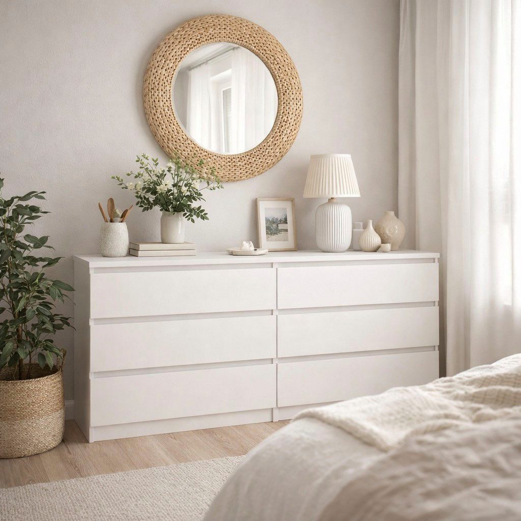 Home affaire Kommode Naia, 6 Schubladen im skandinavischen Design, Breite 158 cm, Modern, skandinavisches Design, in mehrere Farben, Metallgleiter