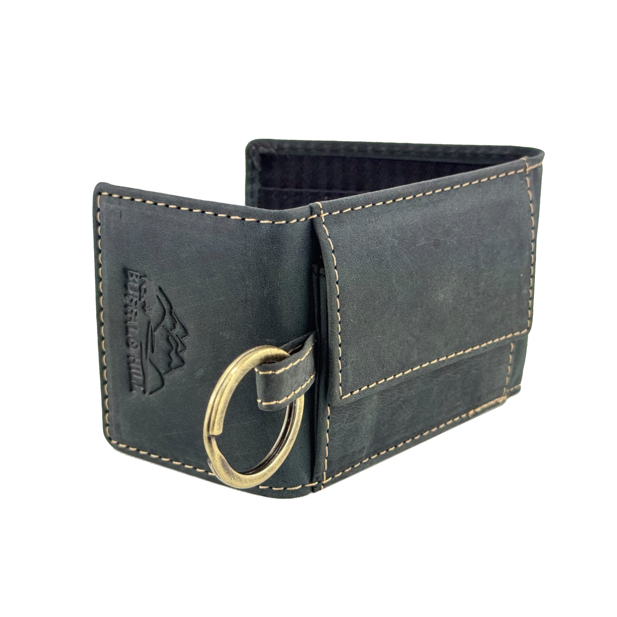Buffalo Hill Mini Geldbörse Büffelleder Portemonnaie günstig online kaufen