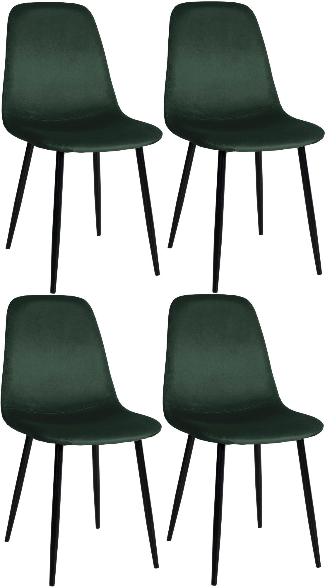CLP Esszimmerstuhl Napier (4er Set), Metall, günstig online kaufen