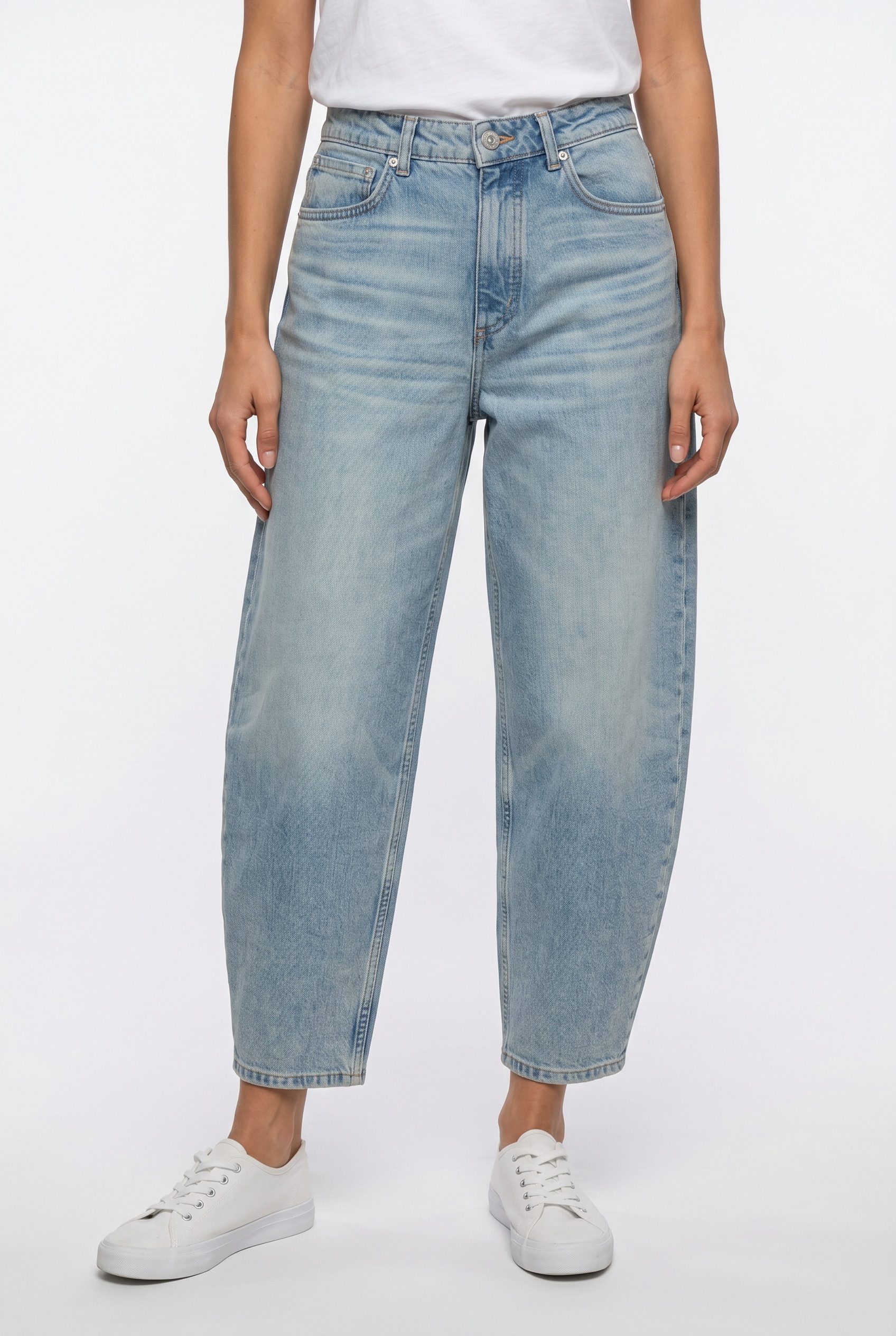 Marc O'Polo High-waist-Jeans barrel cropped mit CIRCULOSE