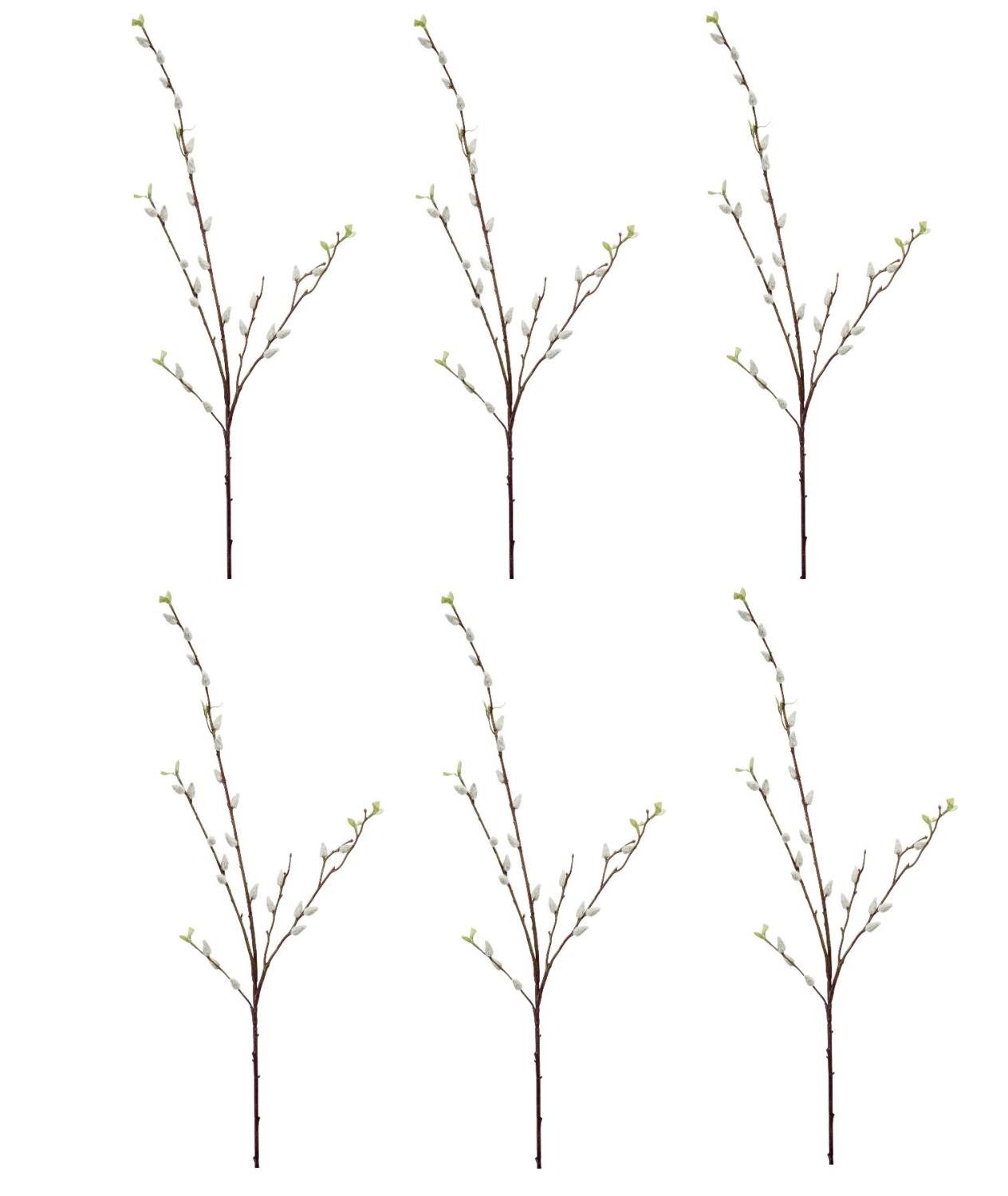 Kunstblume Weidenkätzchen, Emerald, Höhe 95 cm, Farbe: Weiß, Höhe: 95cm