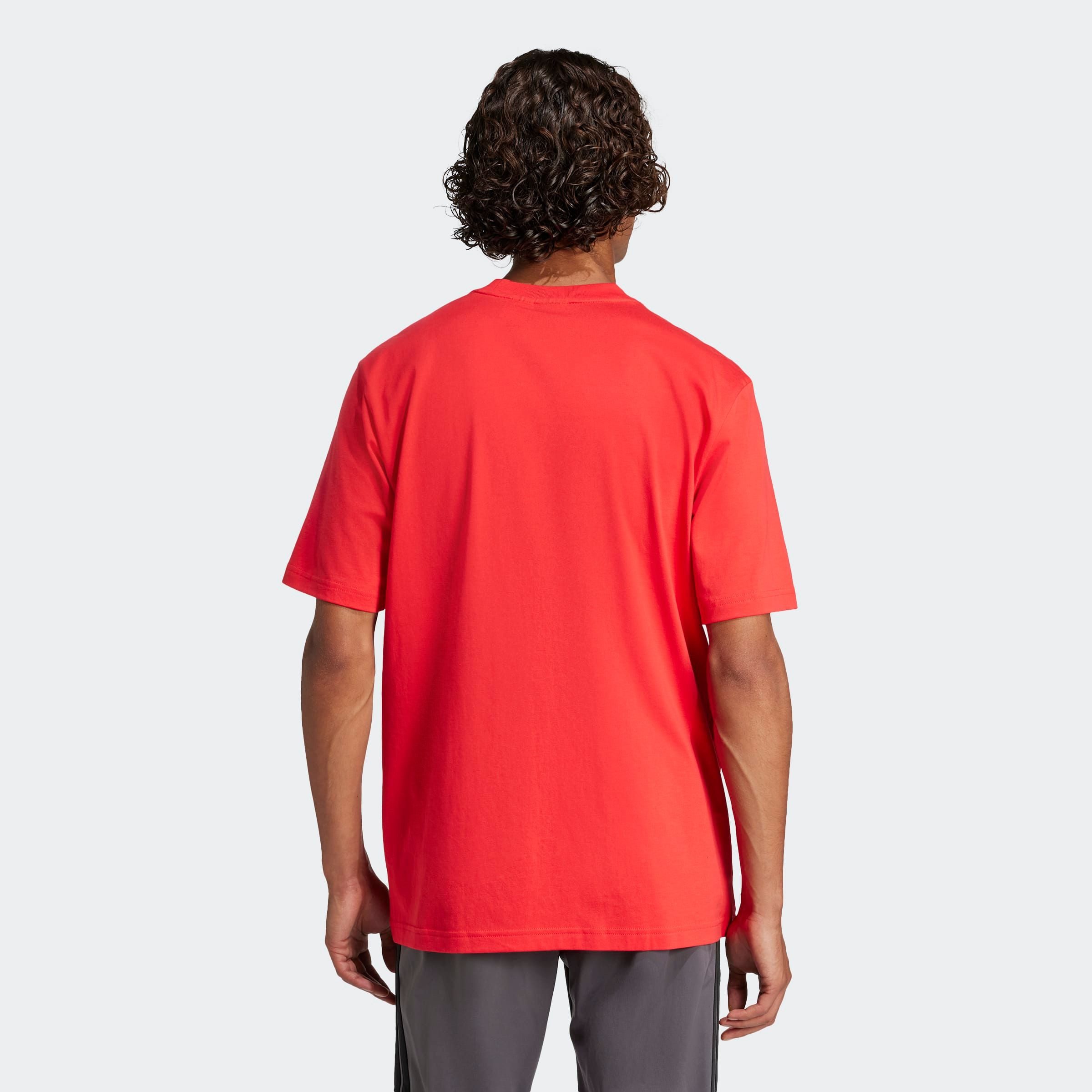 adidas Sportswear T-Shirt M LIN SJ T überschnittene Schultern, Kurzarmdesign, aus Baumwolljersey