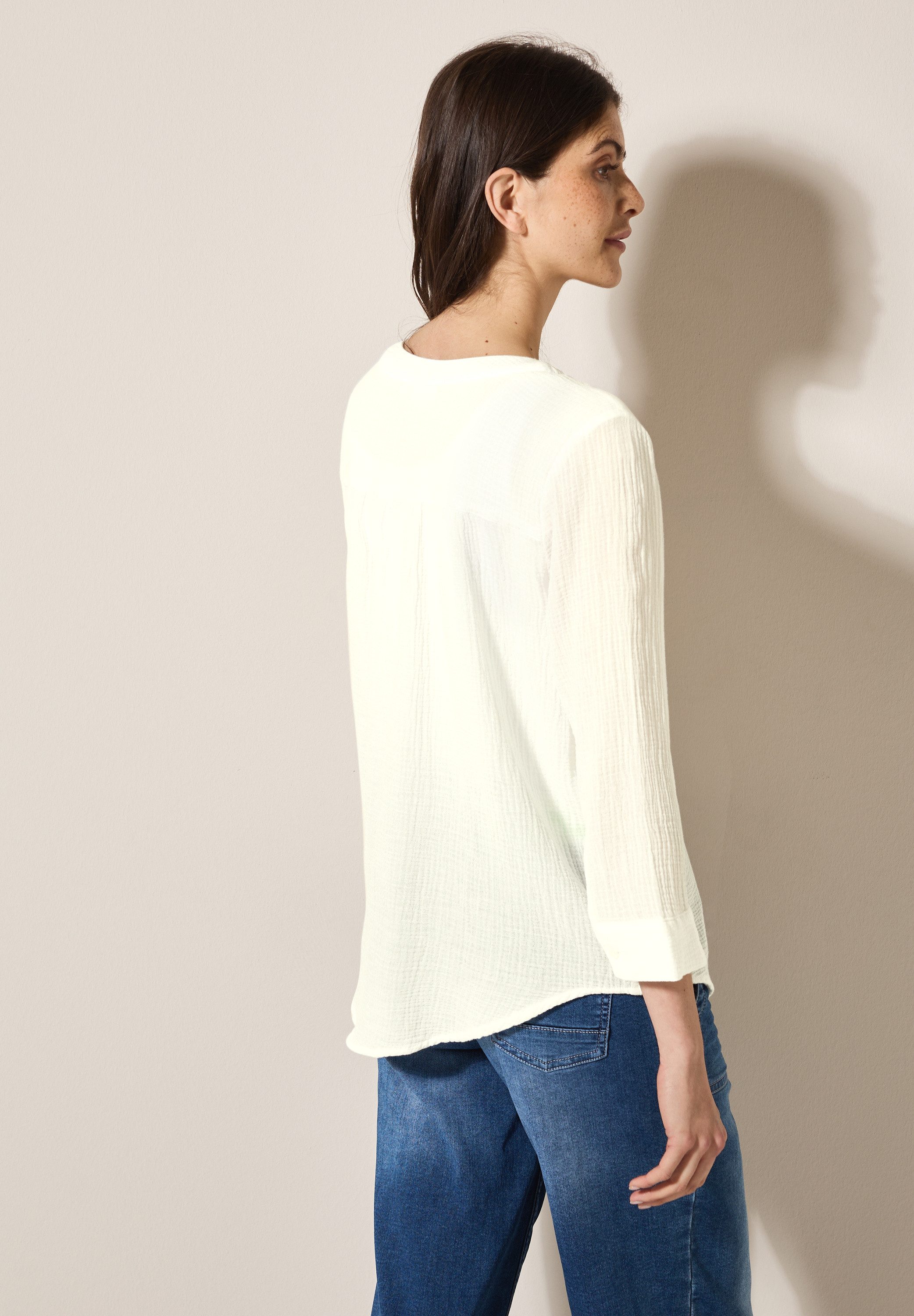 CECIL Shirtbluse aus reiner Baumwolle günstig online kaufen