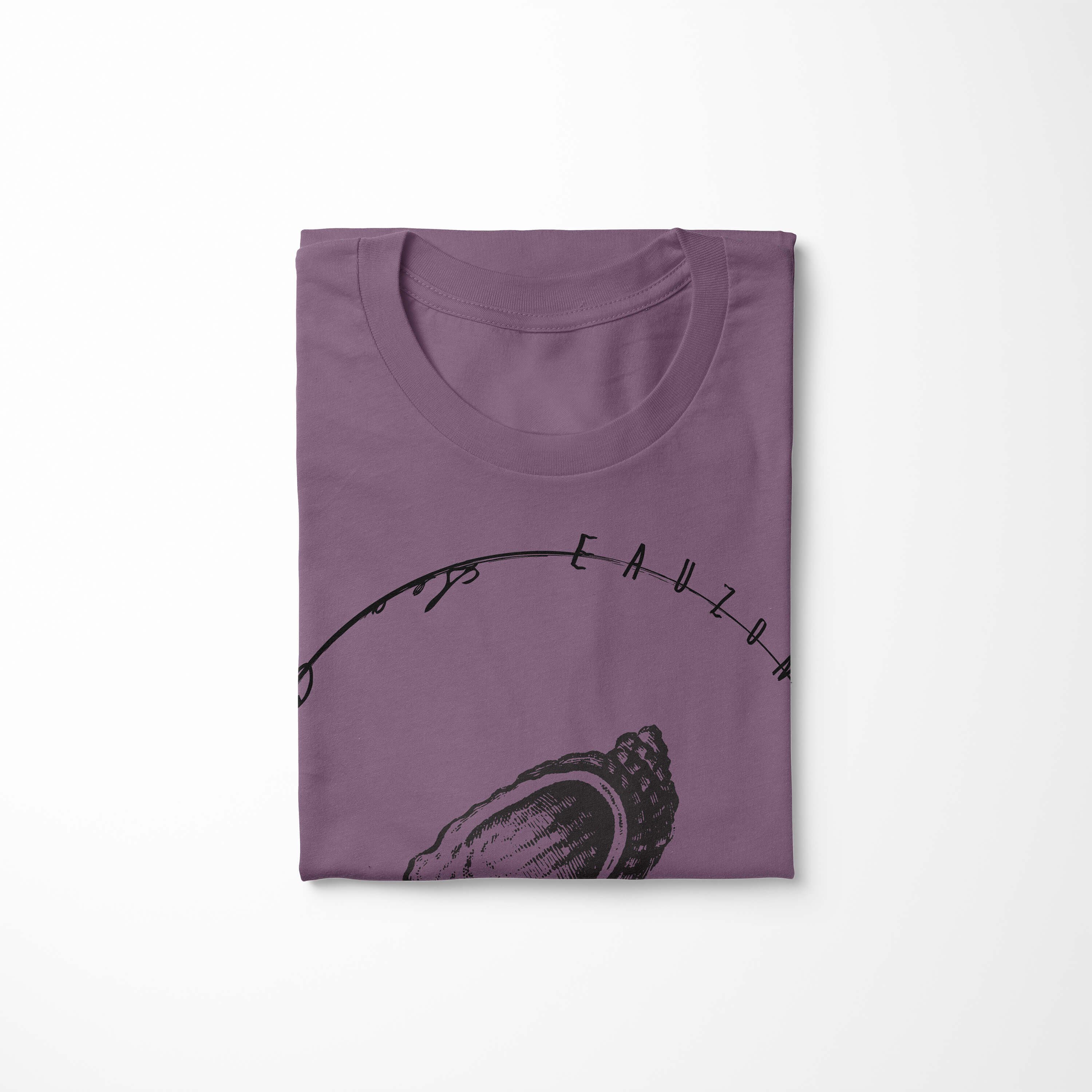 T-Shirt Tiefsee Schnitt Sinus Shiraz sportlicher Serie: T-Shirt Struktur und - 007 Creatures, Art Sea / Fische feine Sea