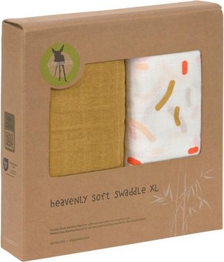 LÄSSIG Stoffwindeln Little Mateys, Mulltuchset Heavenly XL, spicy orange (Set, 2-St)