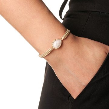 BENAVA Armband Yoga Armband - Mondstein Edelstein Perlen mit Anhänger, Handgemacht