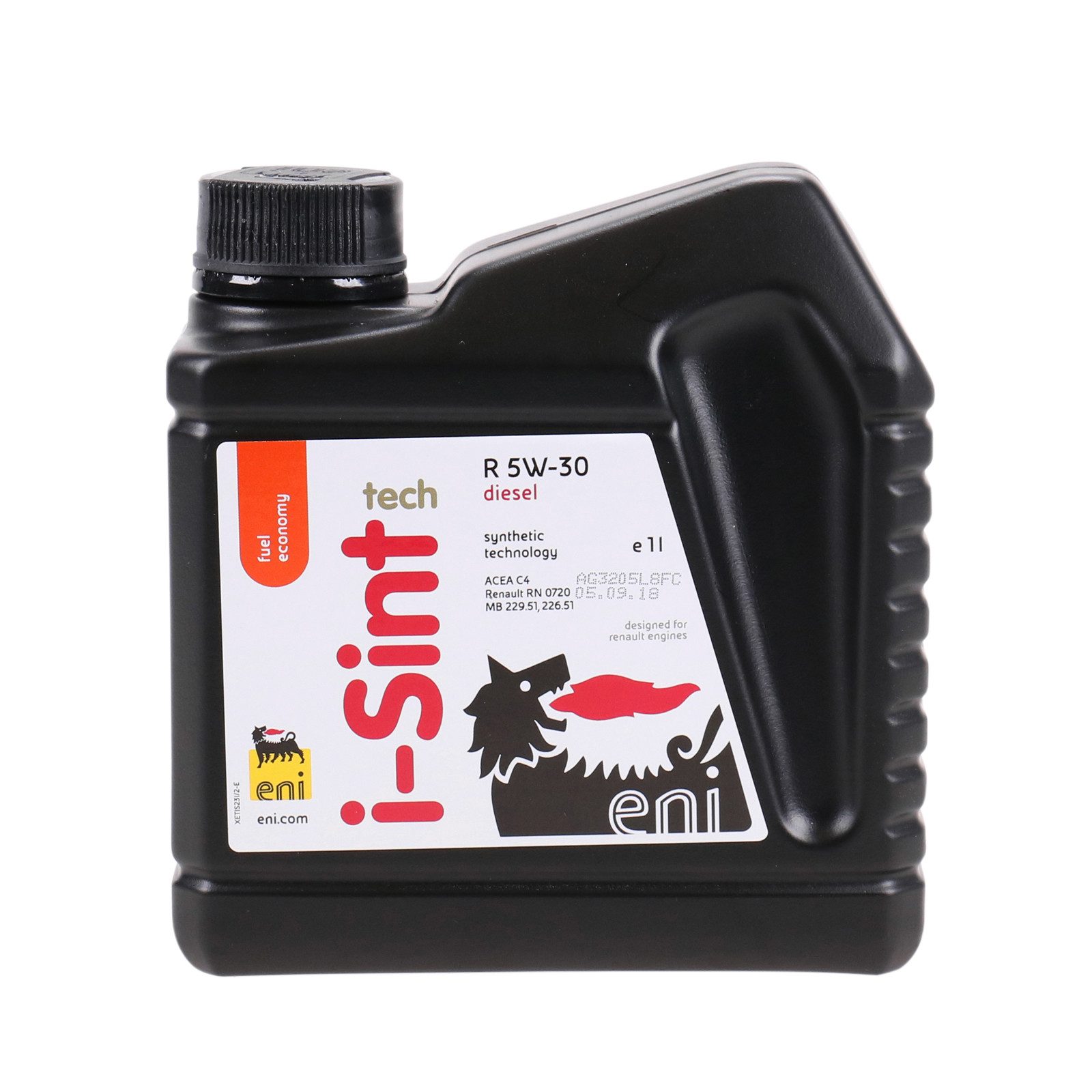 Eni Motoröl i Sint tech R Motoröl Öl SAE 5W30 ACEA C4 Renault RN0720 MB 229.51