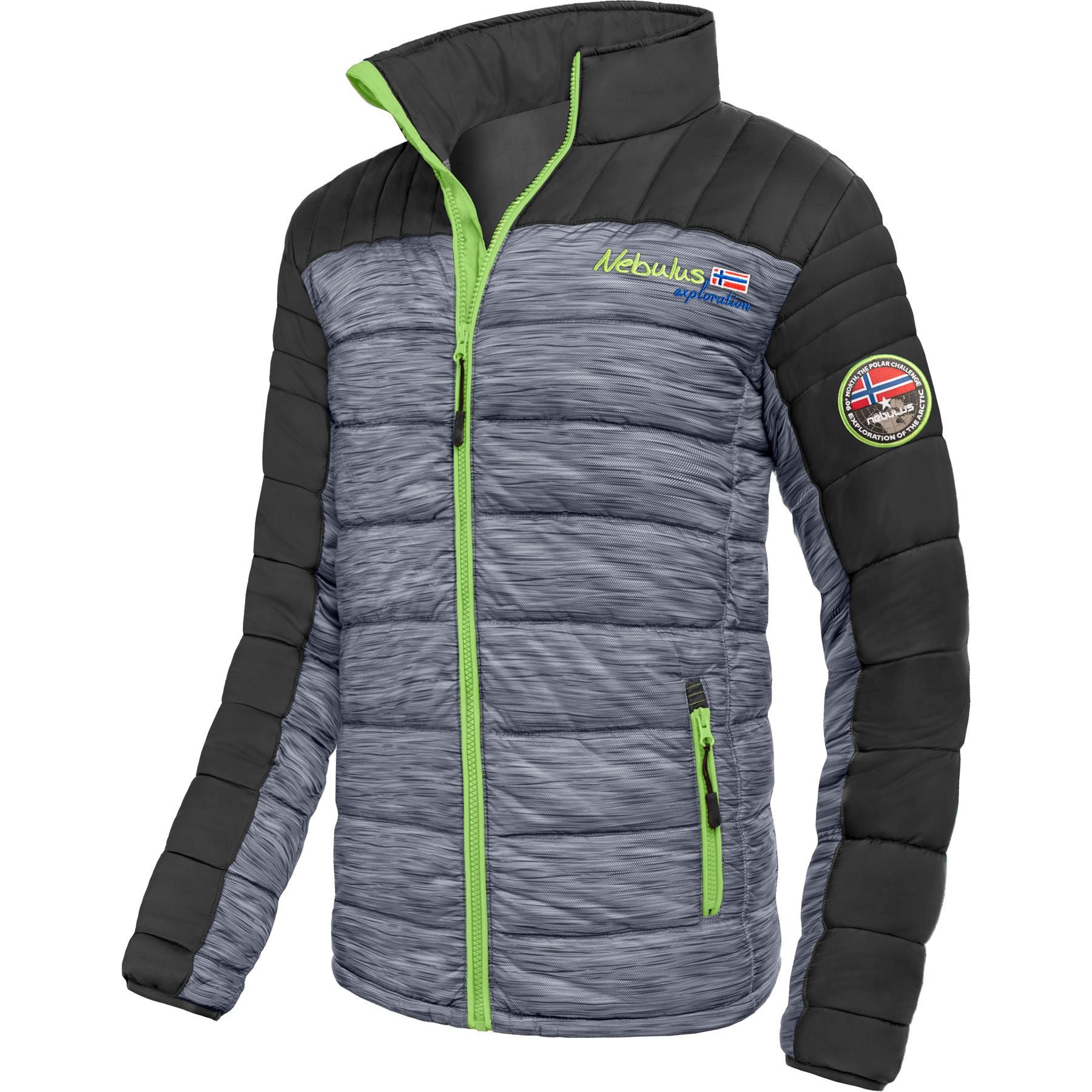 Winterjacke EMOTION, P5893 - Herren, schwarz-lime, M