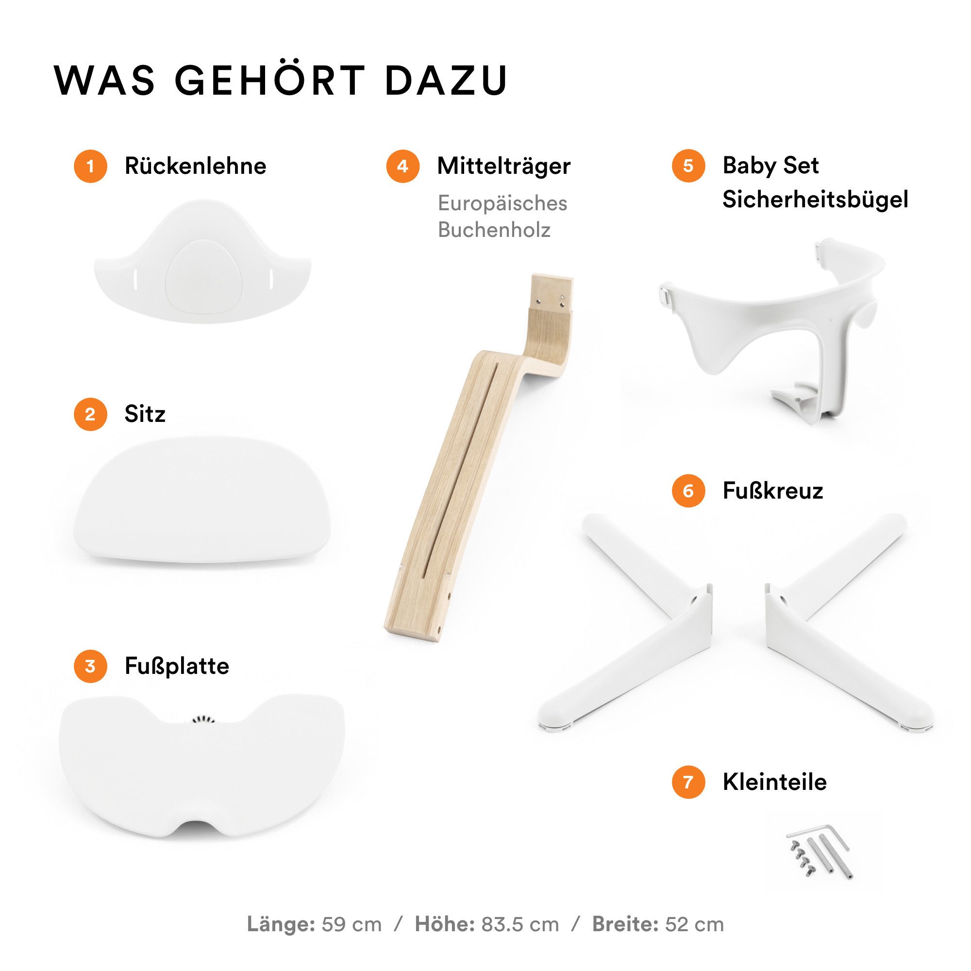 Stokke Hochstuhl Nomi® mit Baby Set, Mitwachsender Hochstuhl