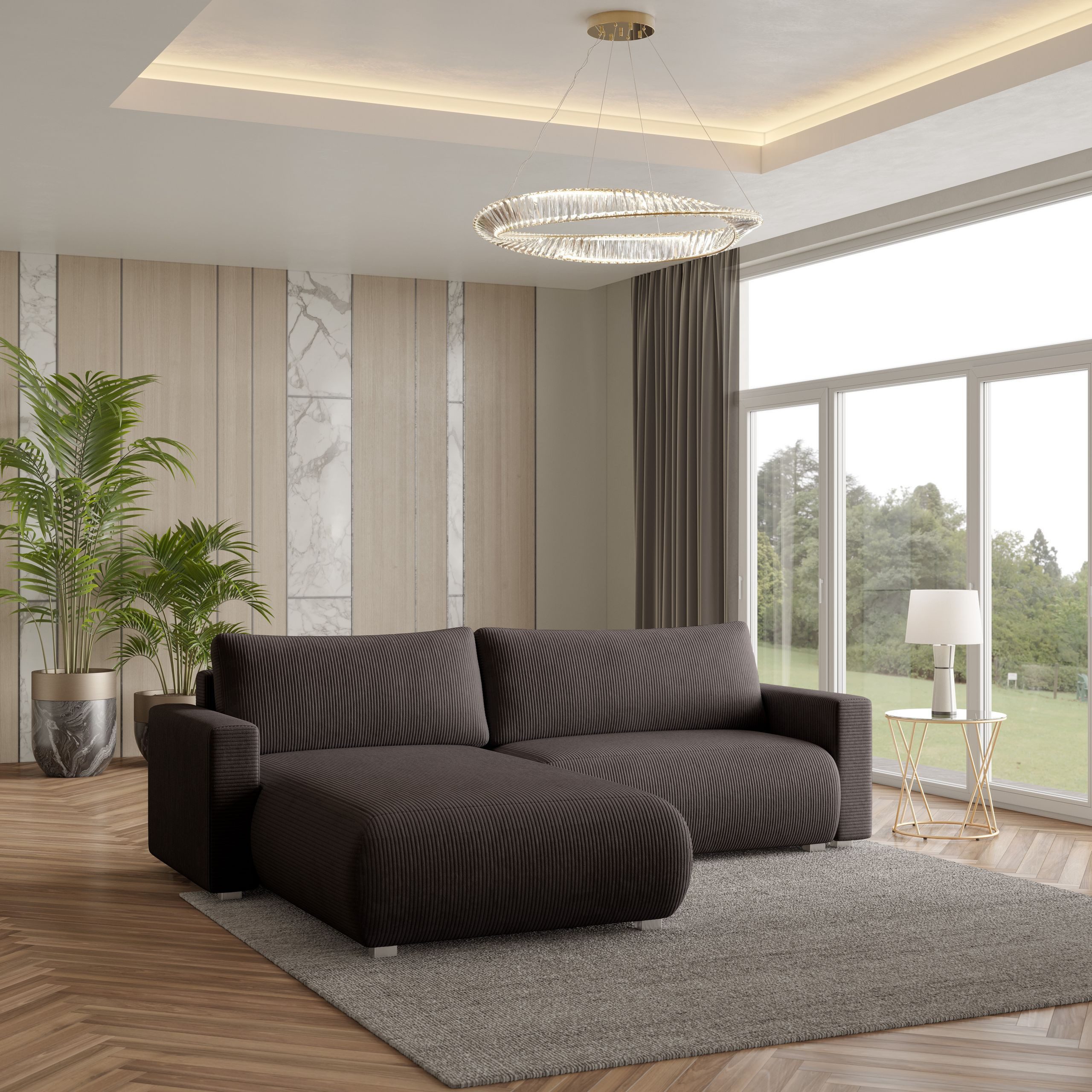 Masseno Ecksofa TURIN mit Schlaffunktion L-Form, günstig online kaufen