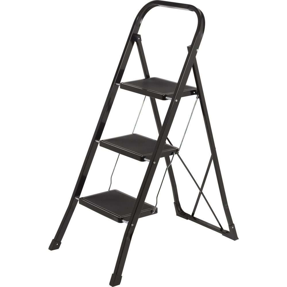 TOOLCRAFT Stehleiter TOOLCRAFT TO-10398471 Stahl Klapptritt klappbar, Montage ohne Werkzeu