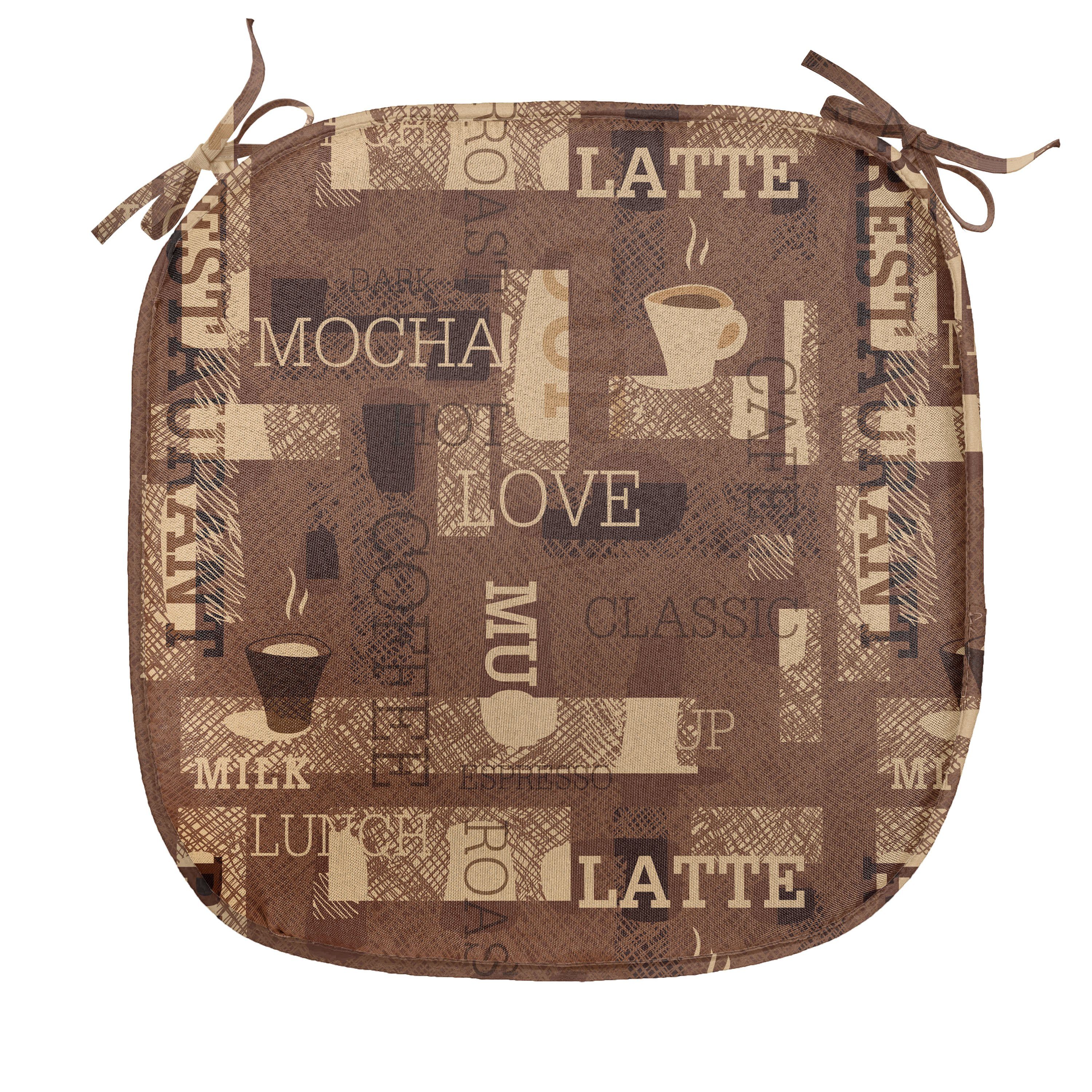 Abakuhaus Stuhlkissen Dekoratives wasserfestes Kissen mit Riemen für Küchen günstig online kaufen