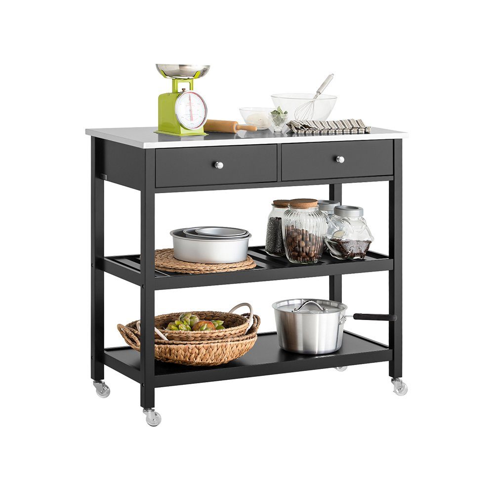 SoBuy Küchenwagen FKW47, Sideboard Flurschrank Servierwagen günstig online kaufen