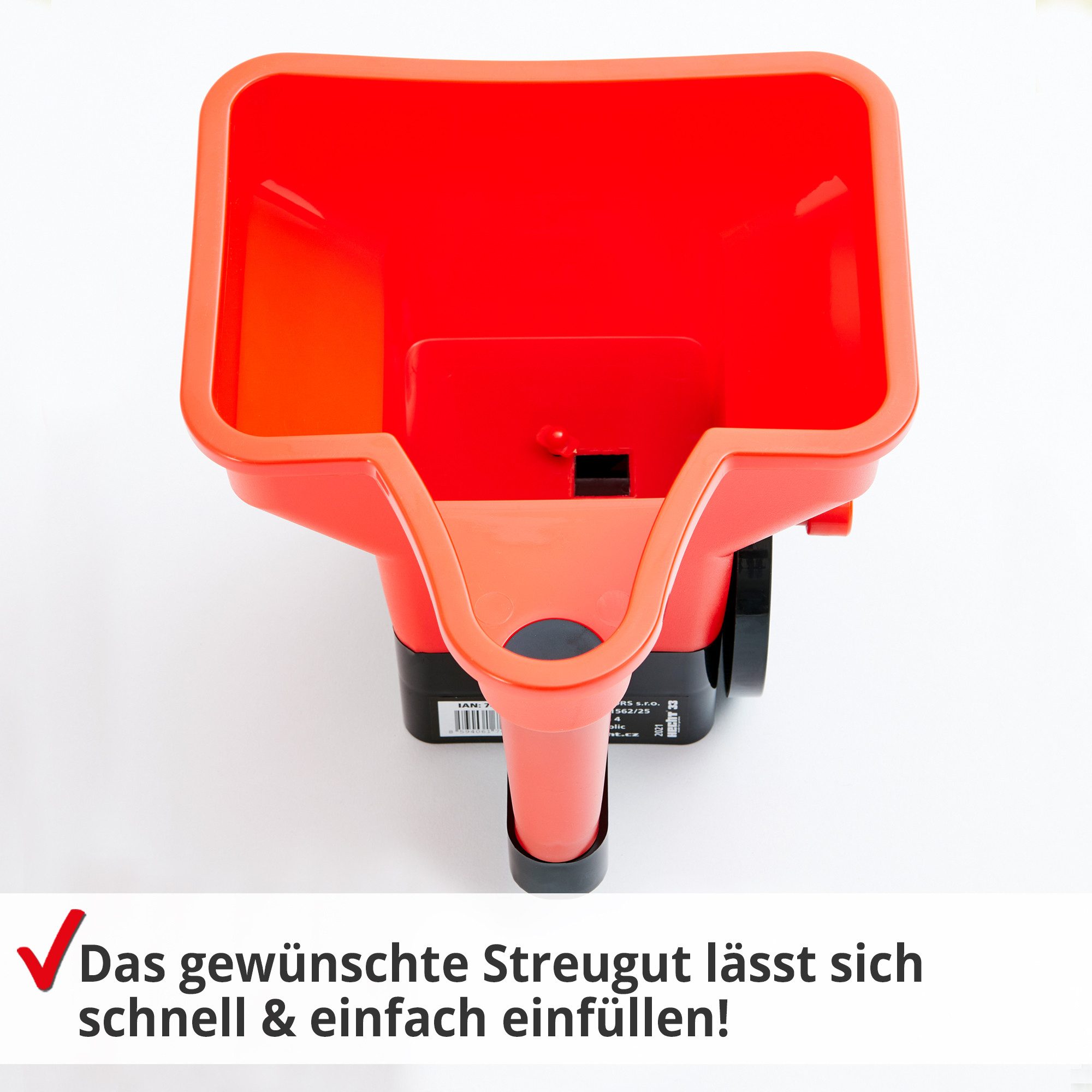 Thumbnail - Hecht Handstreuer 33, 3,00 l Füllmenge, 3-stufige Streumengenegulierung