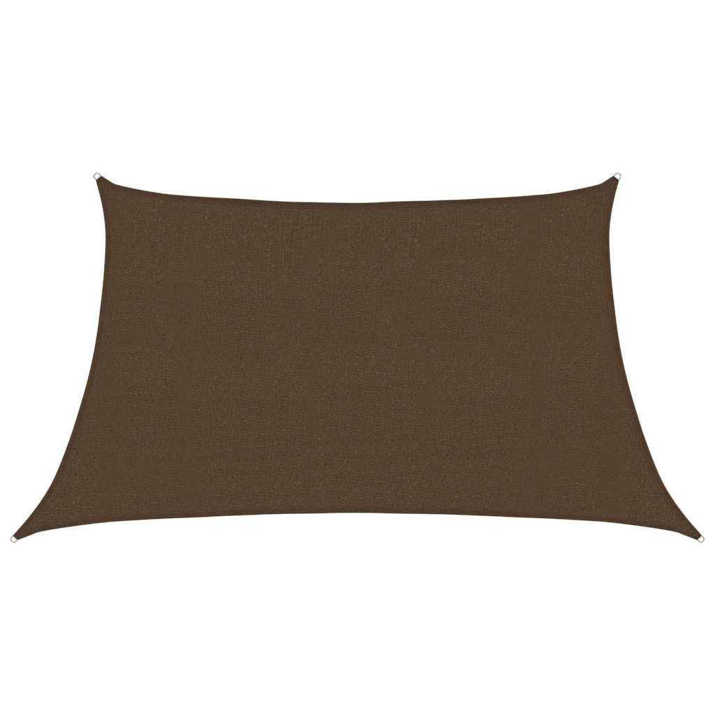 vidaXL Sonnensegel Sonnensegel 160 g/m² Braun 3/4x2 m HDPE, (1-tlg)