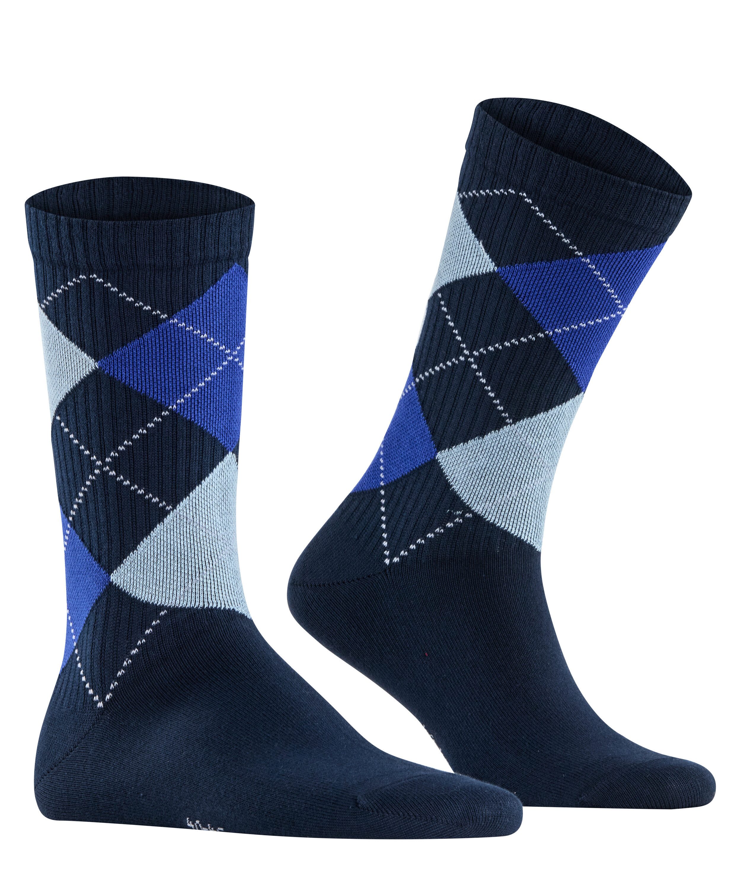 Burlington Socken Rib Court Einheitsgröße 40-46, Argyle-Muster, feine Rippenstruktur – Bild 2 von 5