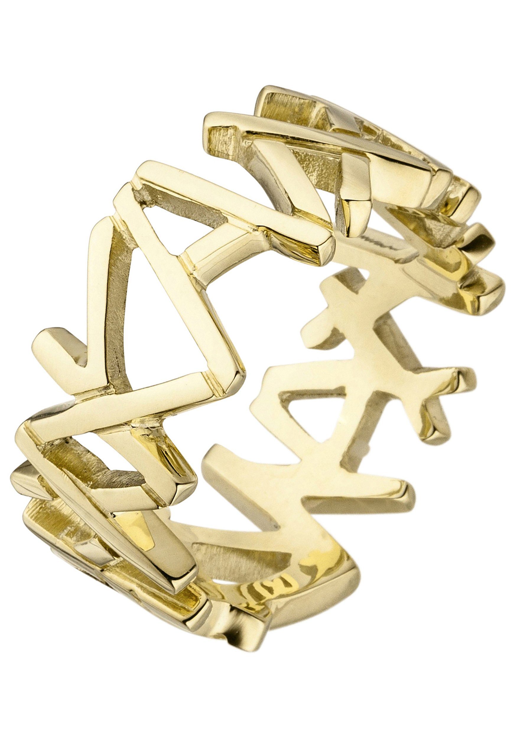 JOBO Fingerring, breit 585 Gold, Juwelierqualität der Marke JOBO