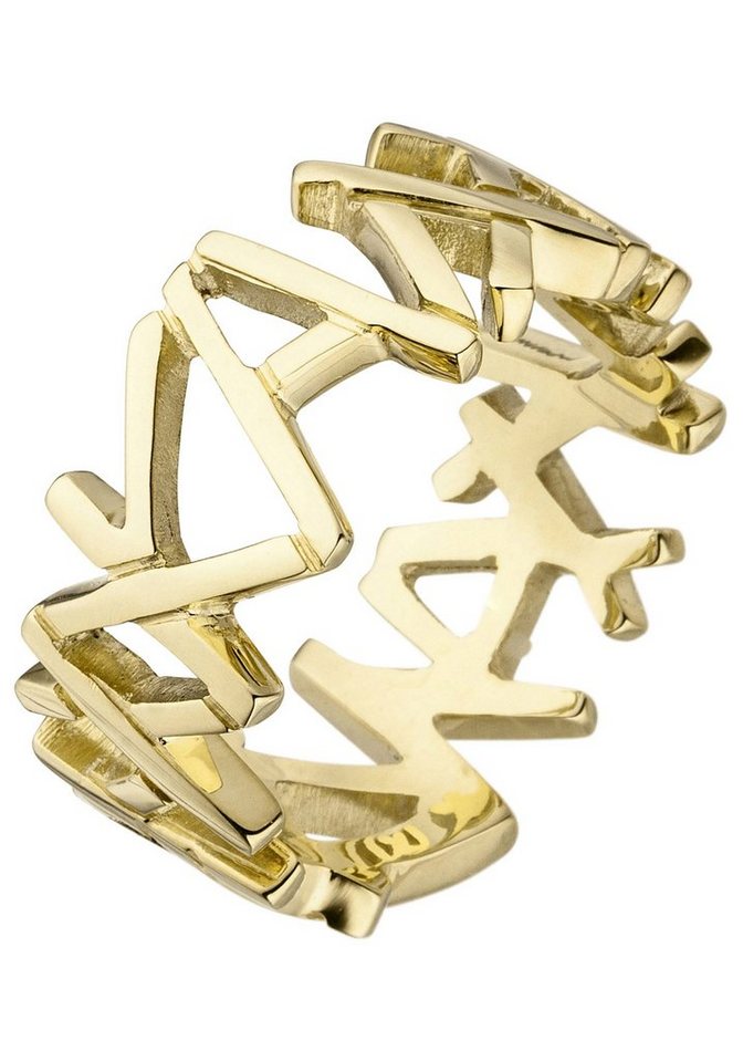 JOBO Fingerring, breit 585 Gold, Juwelierqualität der Marke JOBO