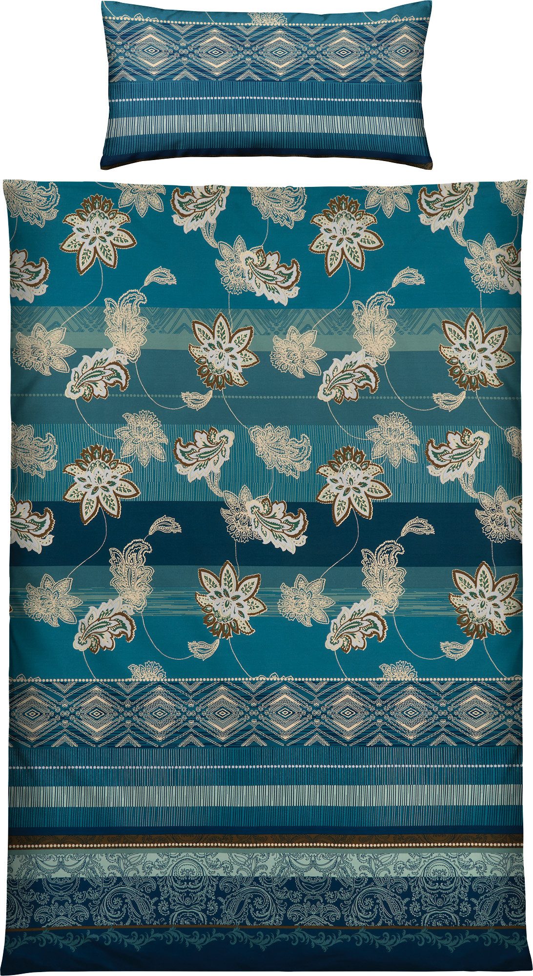 Erwin Müller Bettwäsche Bettwäsche, Mako-Satin, Blumen günstig online kaufen