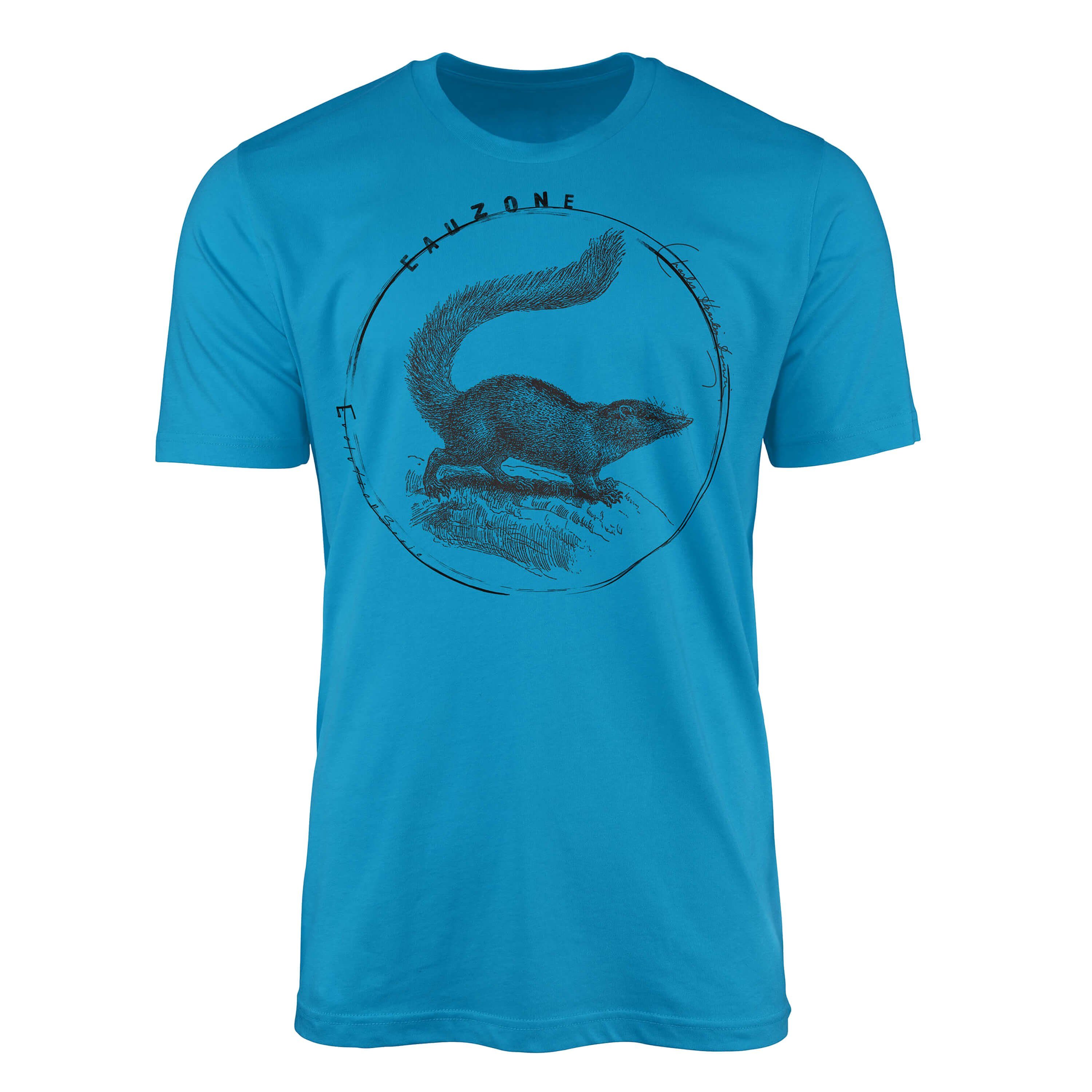 Sinus Art T-Shirt Evolution Herren T-Shirt Spitzhörnchen Atoll
