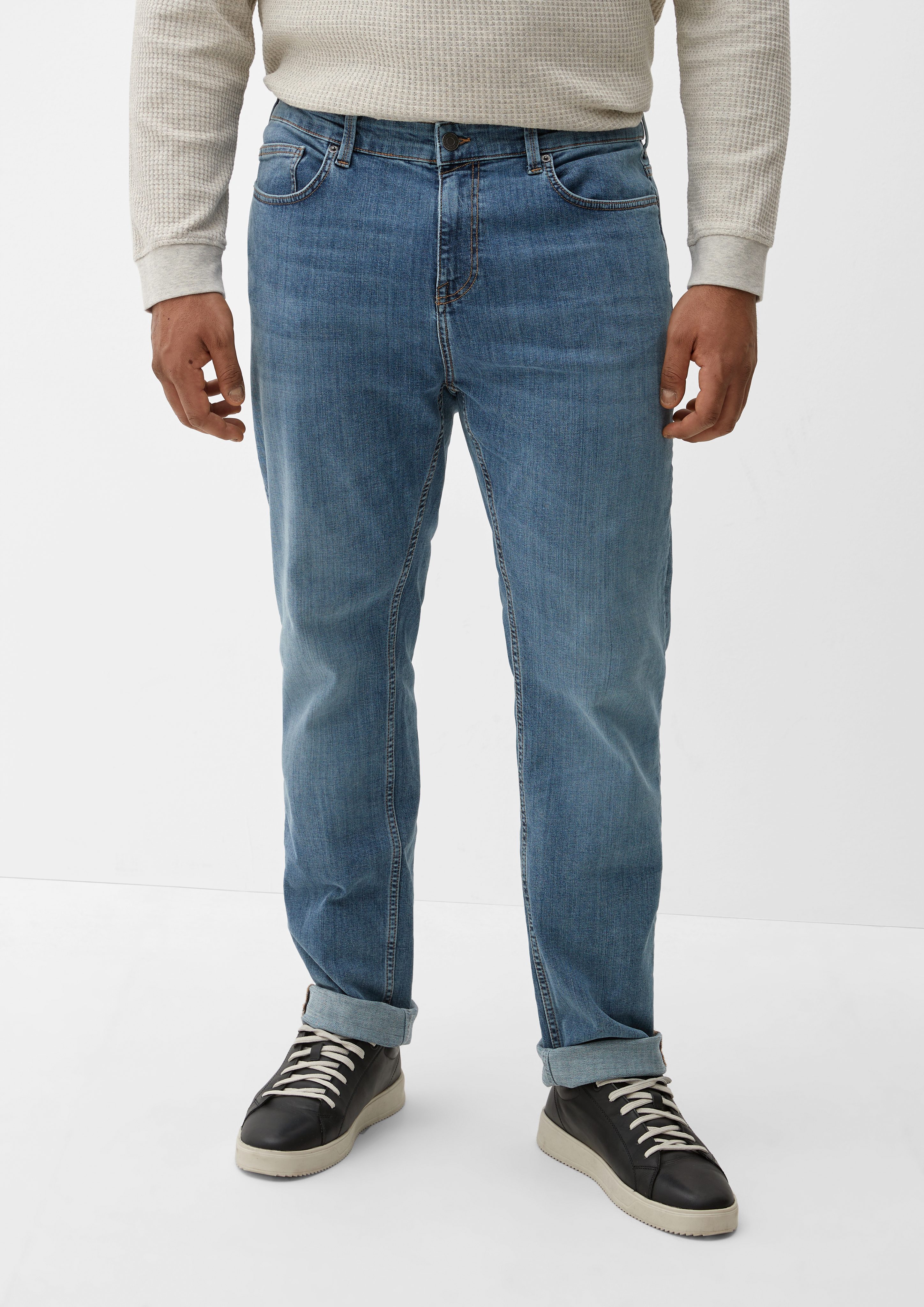 Rise Leg Fit Jeans Straight Stoffhose / / Relaxed s.Oliver Casby / Mid