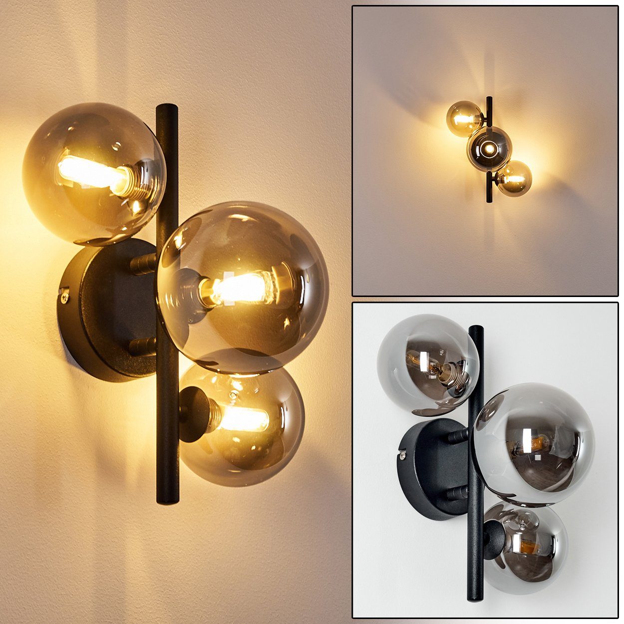 hofstein Wandleuchte LED Decken Lampen 3-flammig günstig online kaufen