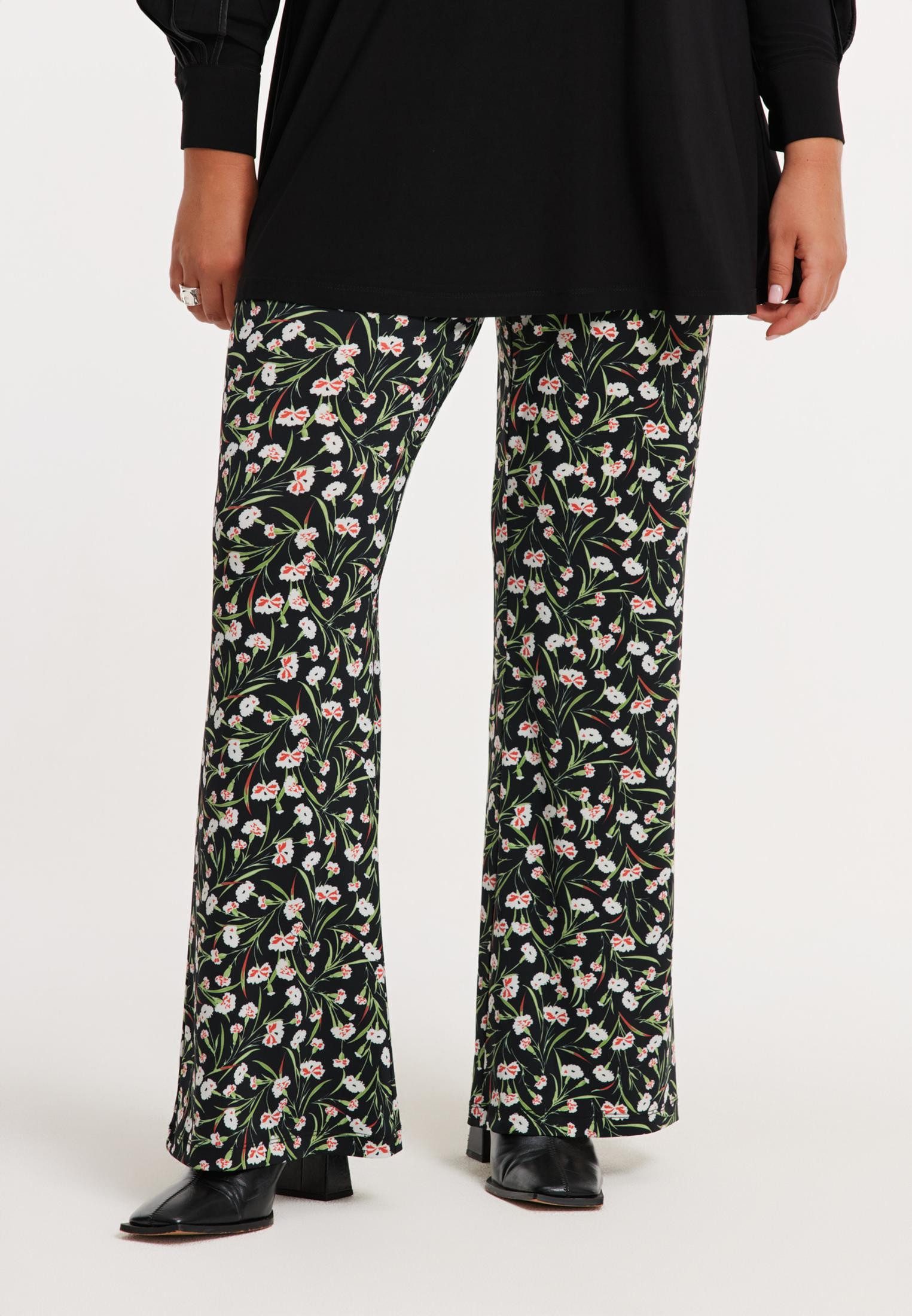 YOEK High-waist-Jeans Damen Hose mit Druck