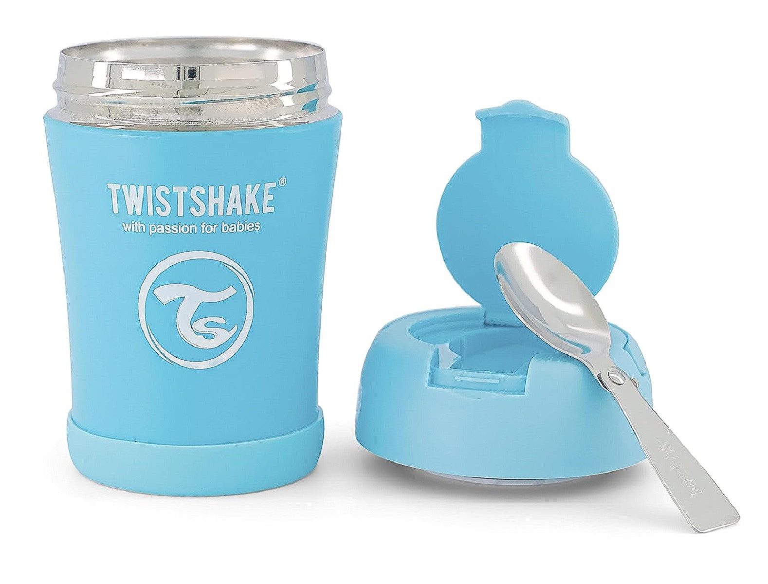 Thermobehälter Twistshake 350 ml Thermobehälter für Babys und Kinder Inklusive Löffel