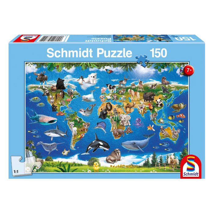 Schmidt Spiele Puzzle Lococo Tierwelt 150 Puzzleteile