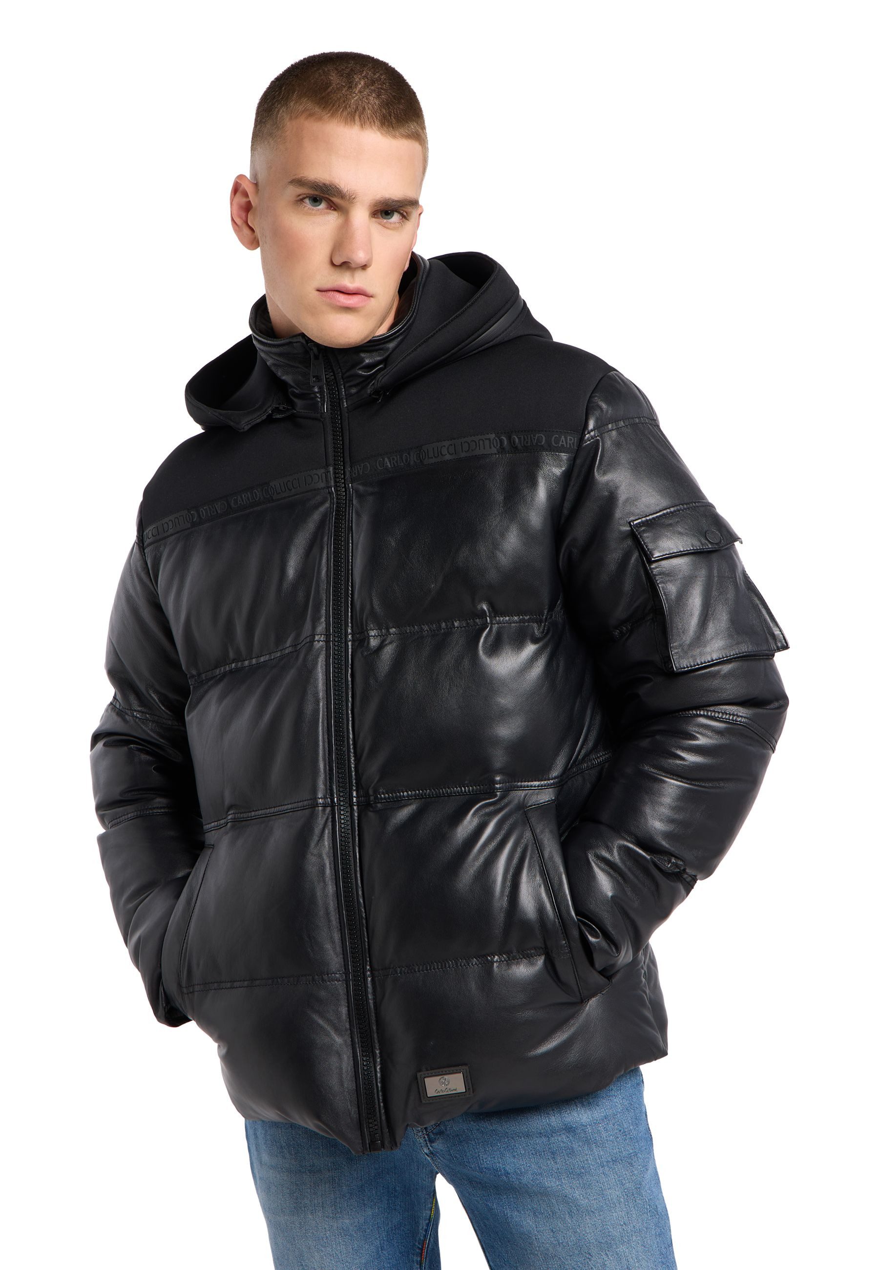 CARLO COLUCCI Lederjacke Facchinetti