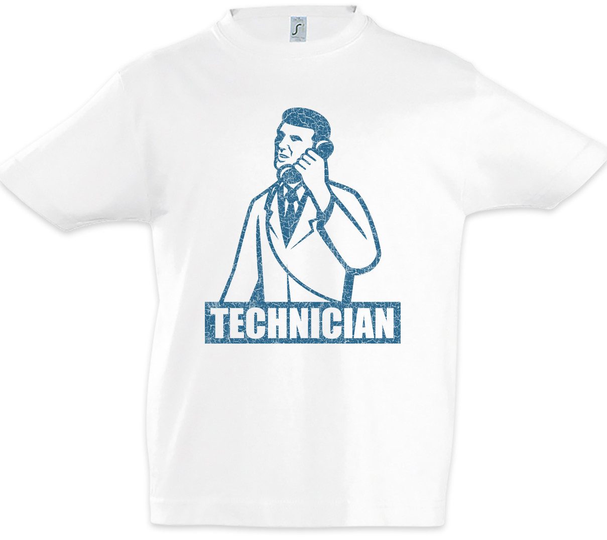 Print-Shirt Technician Kinder T-Shirt Techniker Elektriker Meister Beruf Handwerk