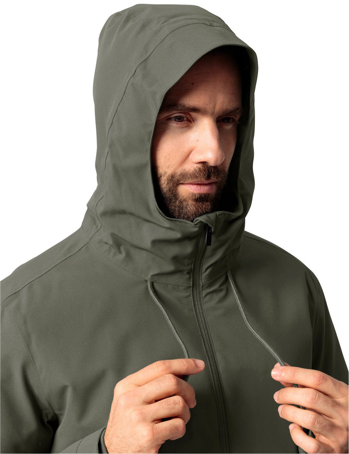 VAUDE Outdoorjacke Men's Coreway Jacket kompensiert khaki (1-St) Klimaneutral