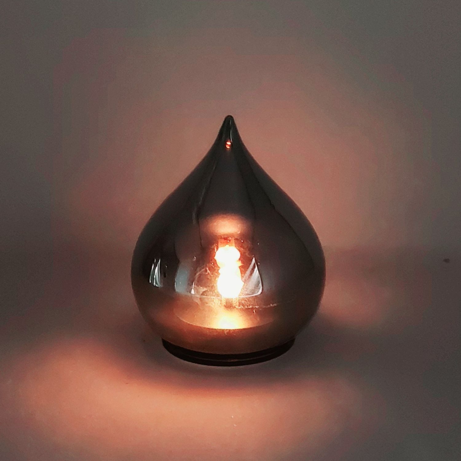 formano LED Dekolicht LED Deko Tropfen 13 cm Farbglas mit Timer 6h/18h Ambientbeleuchtung, LED fest integriert – Bild 4 von 5