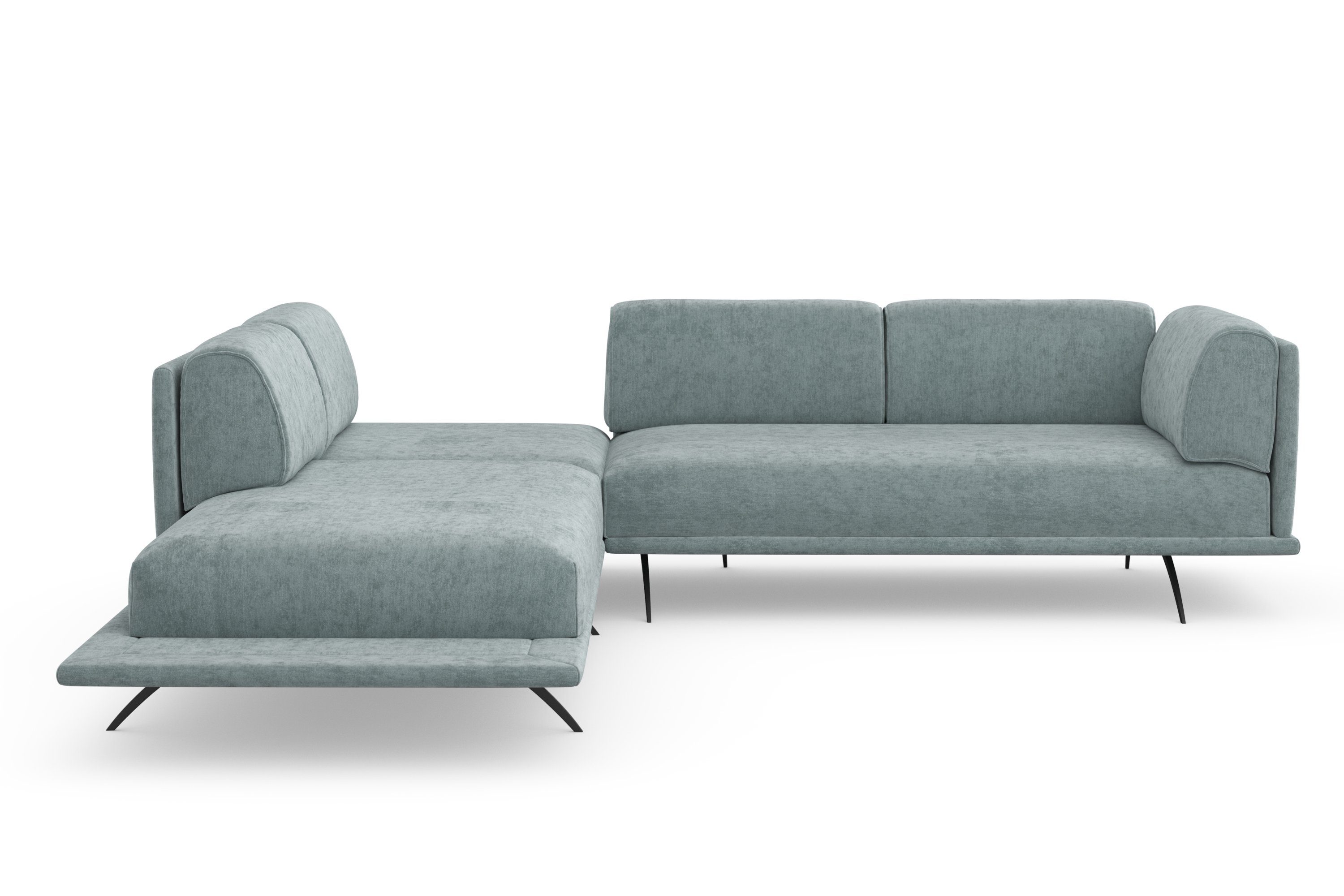 machalke® Ecksofa benito, mit bezogenem Sockel