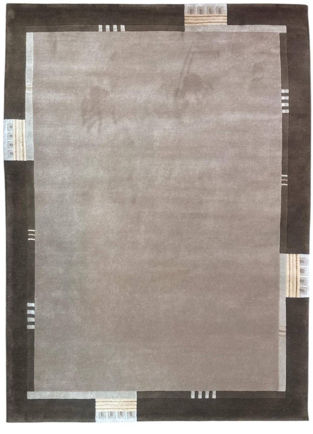 Rug Studios Teppich VENUS NEPAL - HANDGEKNÜPFT MODERN, Rechteckig, Höhe: 20 mm, Handgeknüpft, 170 x 240 cm, Beige-Braun