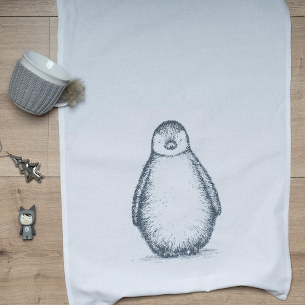 17,30 Hamburg Geschirrtuch Pinguin, dunkelgrau, (1-tlg), günstig online kaufen