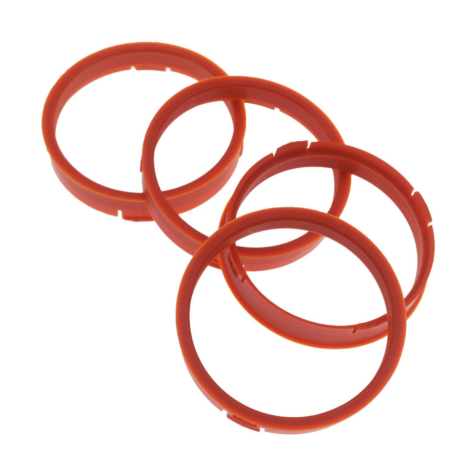 RKC Reifenstift 4x Zentrierringe Orange Felgen Ringe Made in Germany, Maße: 73,1 x 66,6 mm
