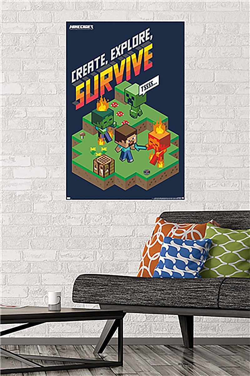 Trends International Poster Minecraft Poster Create, günstig online kaufen