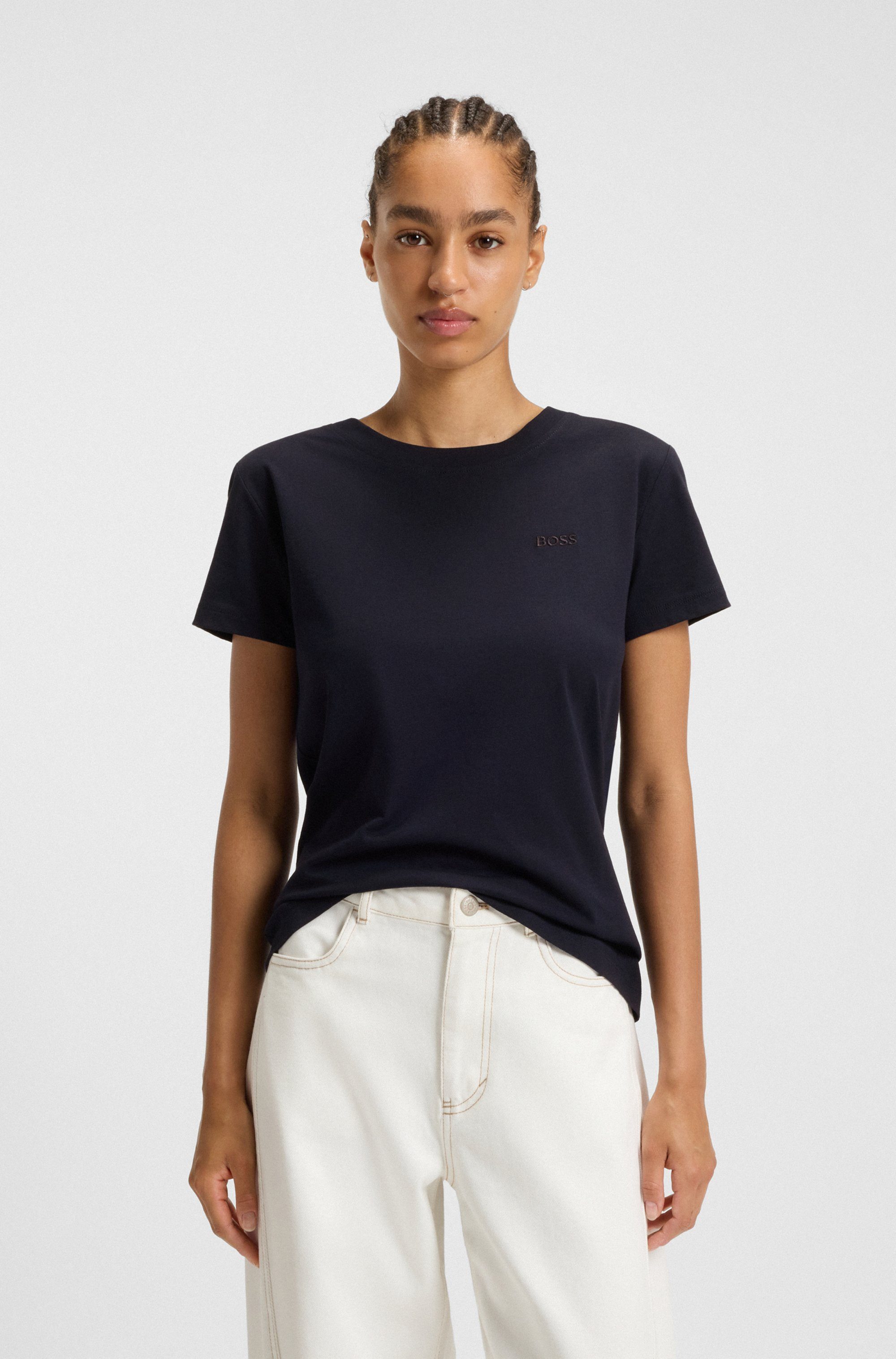 BOSS ORANGE T-Shirt Esogo Premium Damenmode mit Logo günstig online kaufen