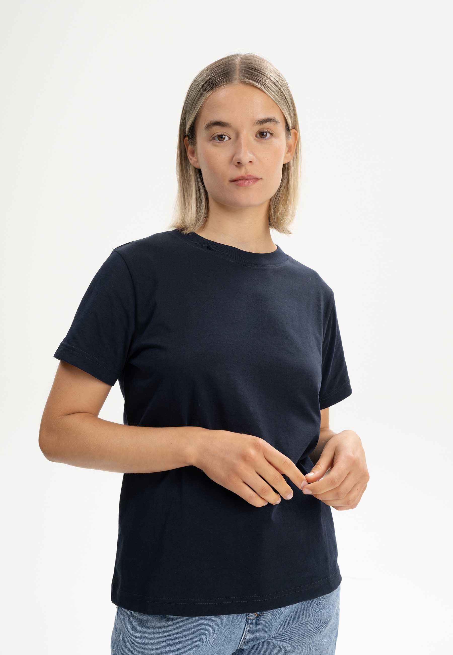 MELA Kurzarmshirt T-Shirt KHIRA Fein gerippter günstig online kaufen