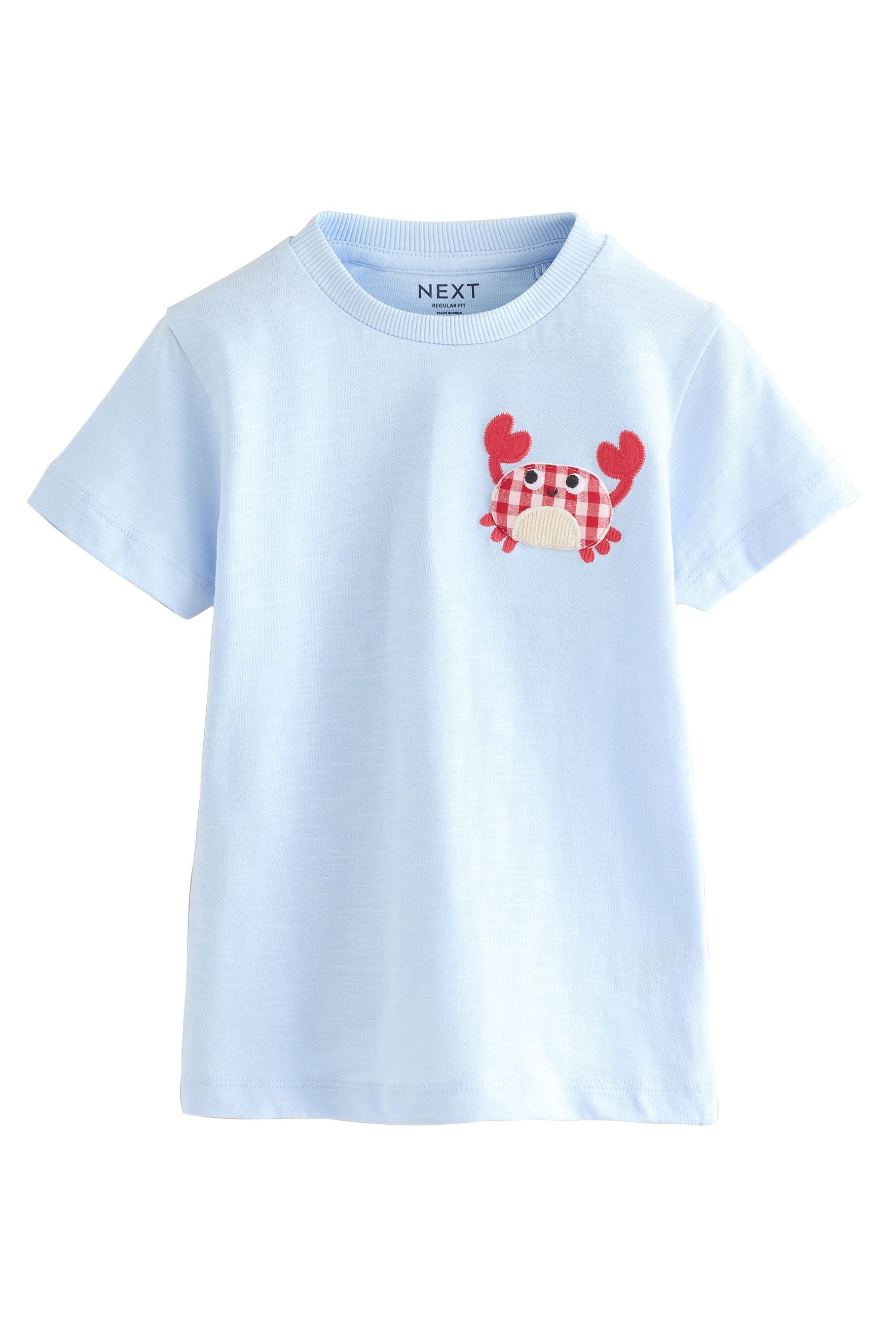 Next T-Shirt T-Shirts mit Applikation, 3er-Pack (3-tlg) – Bild 3 von 5
