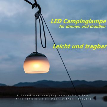 HYTIREBY LED Außen-Tischleuchte LED Campinglampe,LED Camping Laterne USB C Wiederaufladbare, LED Nachtlicht für Wandern, Notfall, Dekoration