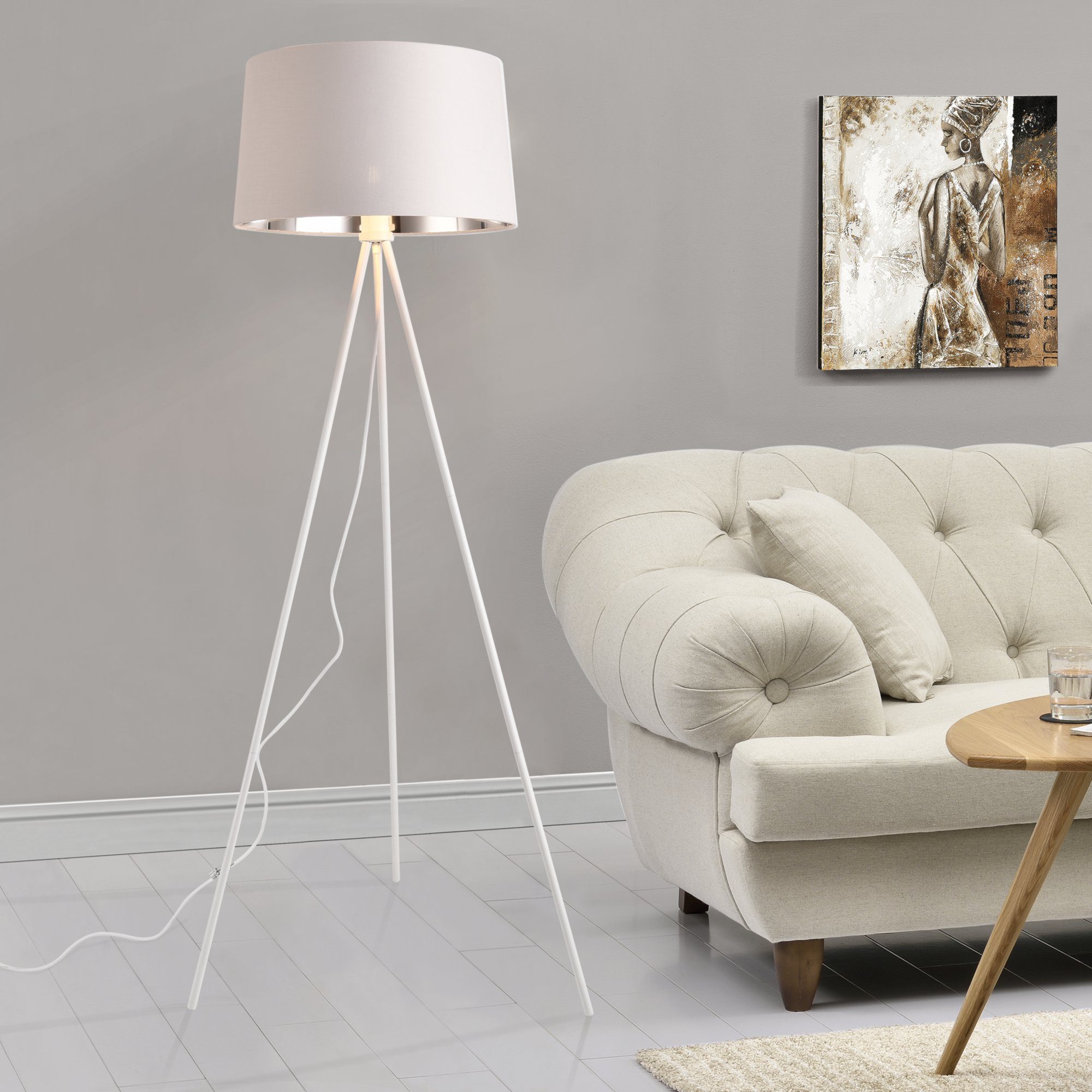 lux.pro Stehlampe, ohne Leuchtmittel, »Manchester« Stehleuchte günstig online kaufen