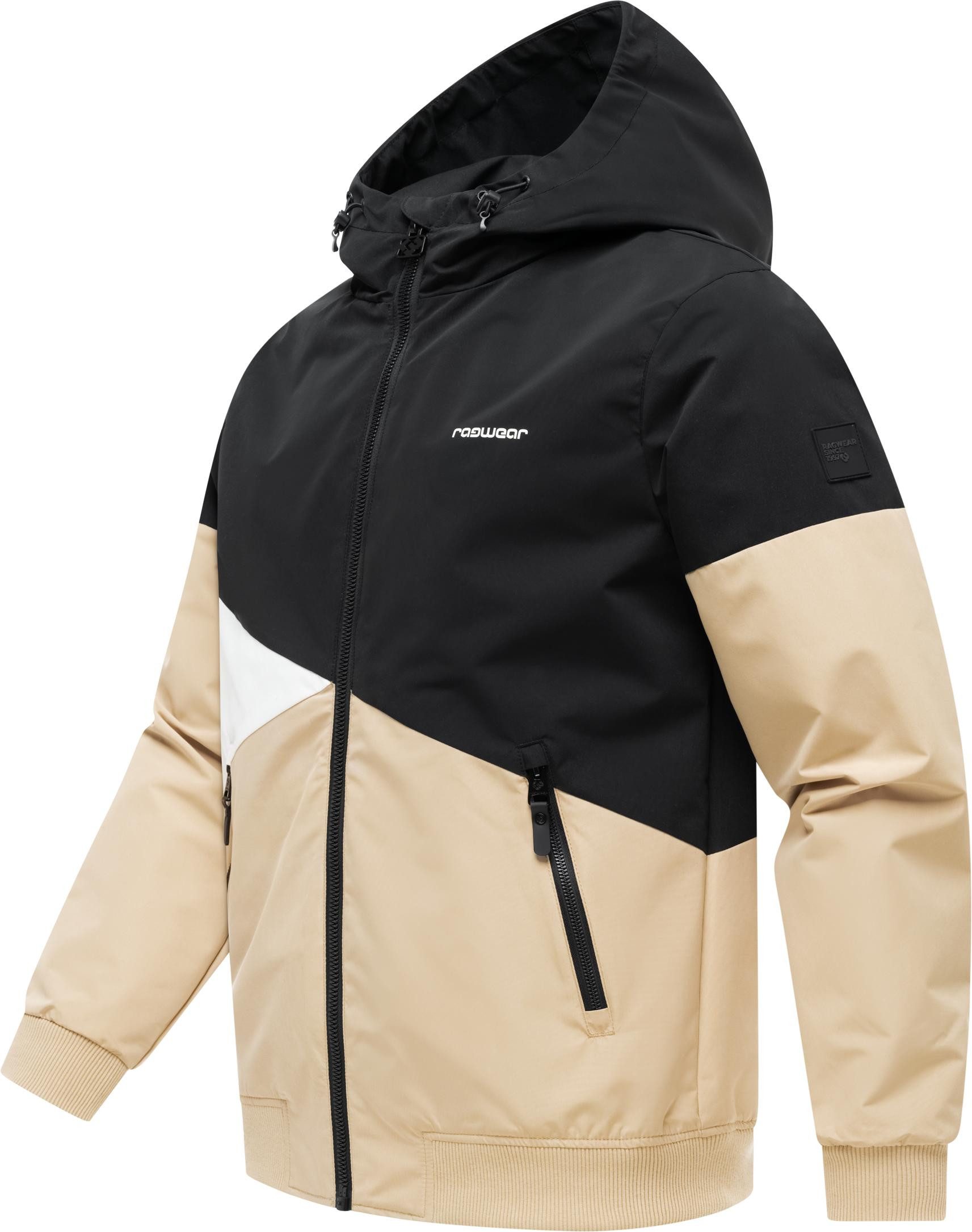 Ragwear Outdoorjacke Renad Ultraleichte wasserdichte Herren Übergangsjacke mit Kapuze