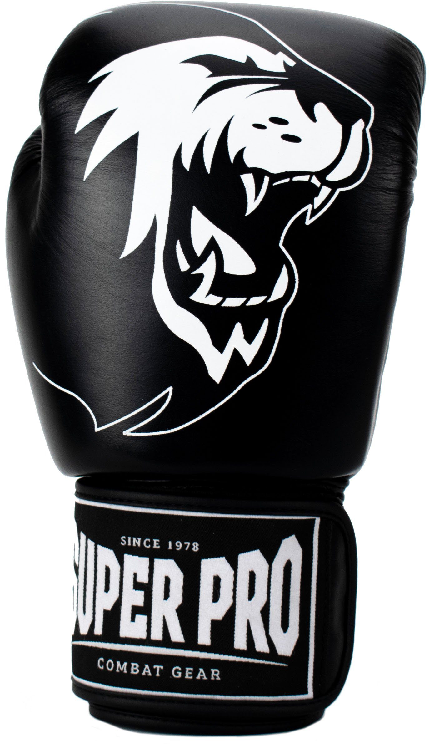 schwarz/weiß Pro Super Boxhandschuhe Warrior