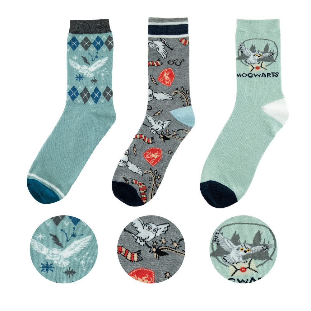 Socken Harry Potter Socken 3er-Pack Hedwig