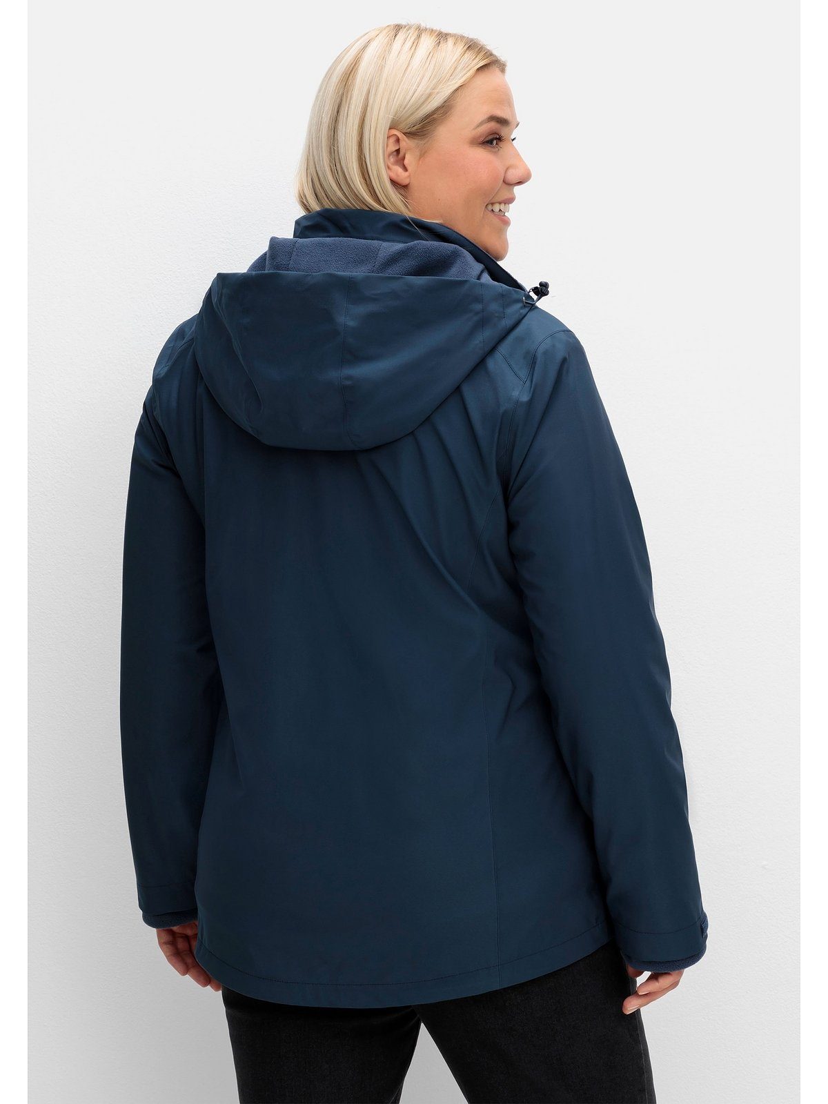 Sheego Größen Fleece-Innenjacke, 3-in-1-Funktionsjacke mit und Große wasserdicht wind-