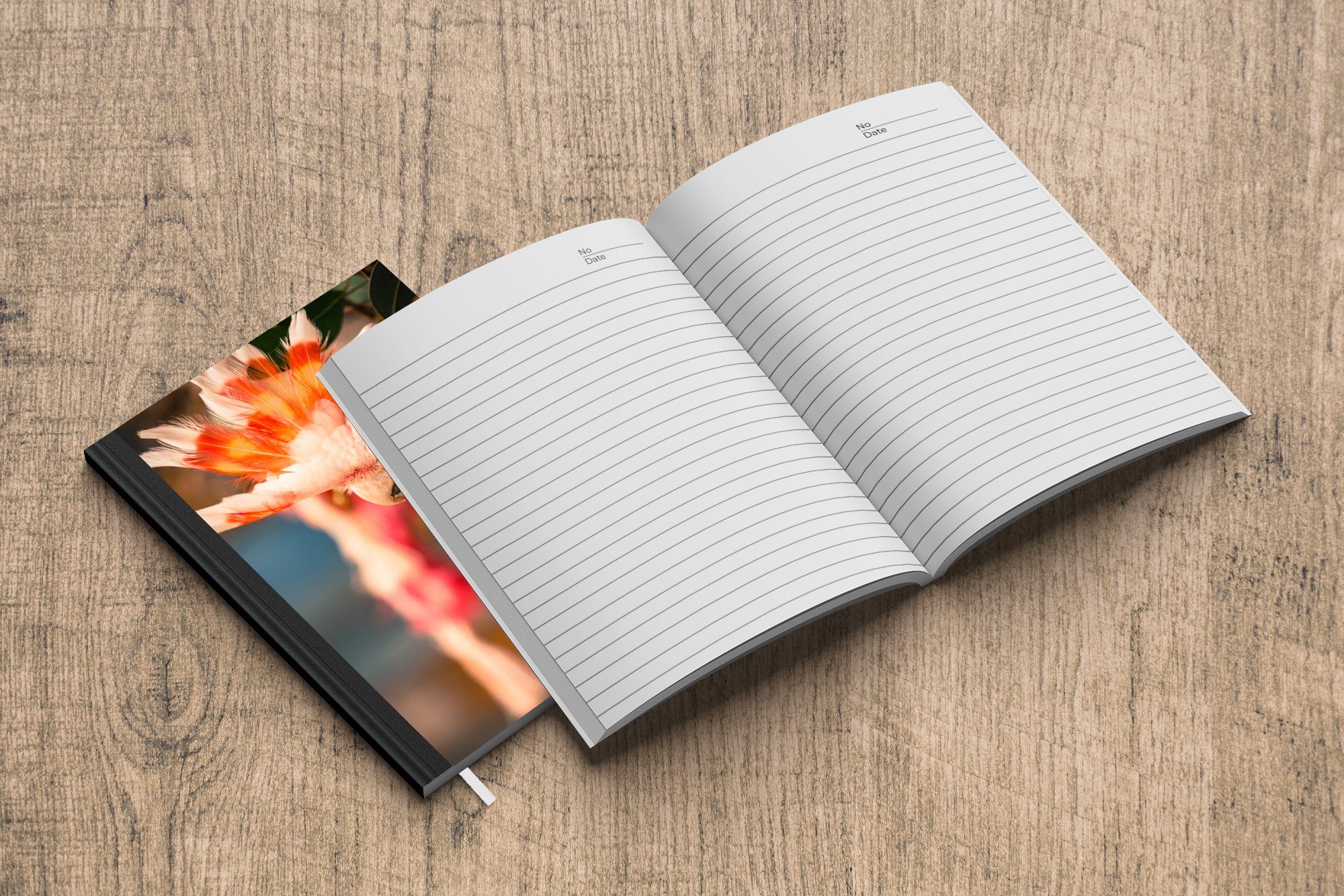 Kakadu Haushaltsbuch A5, einem Journal, mit Kamm, Notizheft, Ein weißer MuchoWow Merkzettel, 98 Tagebuch, farbigen Notizbuch Seiten,